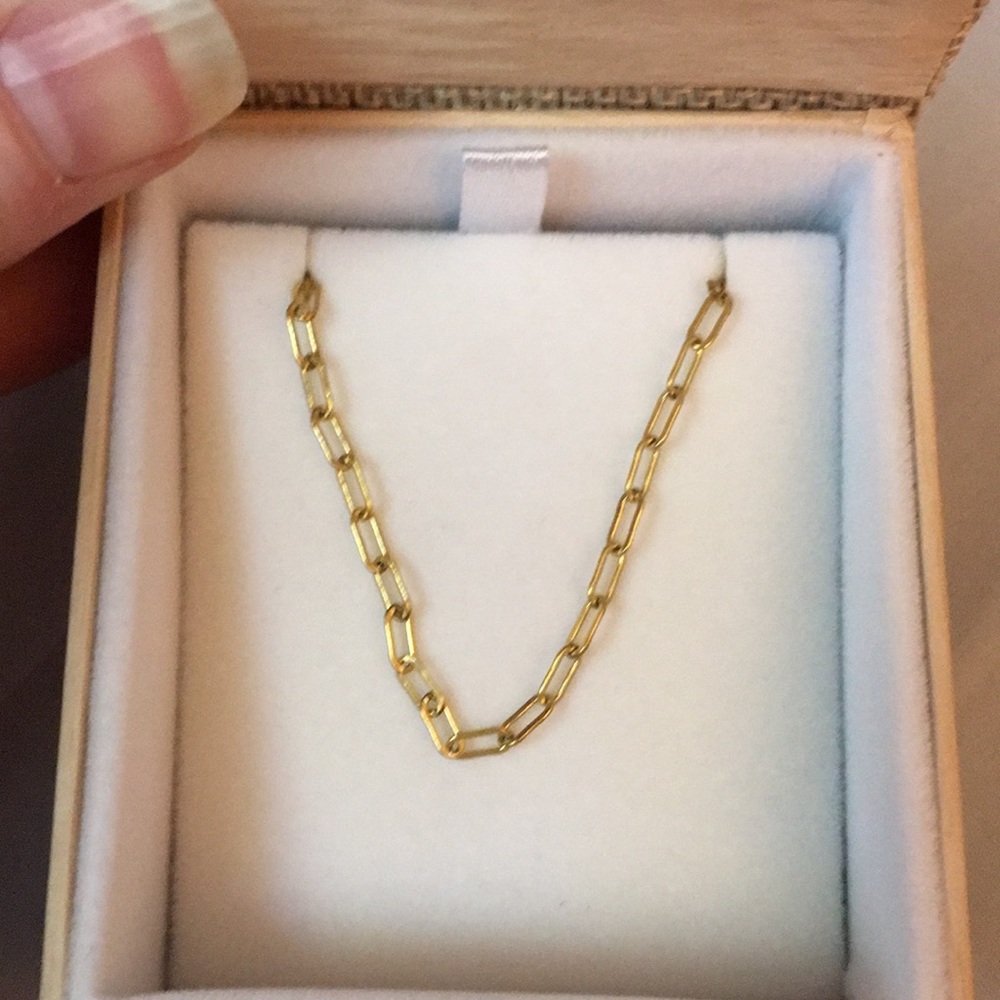 Natalie Borton 14k gold filled Paperclip Chain Necklace